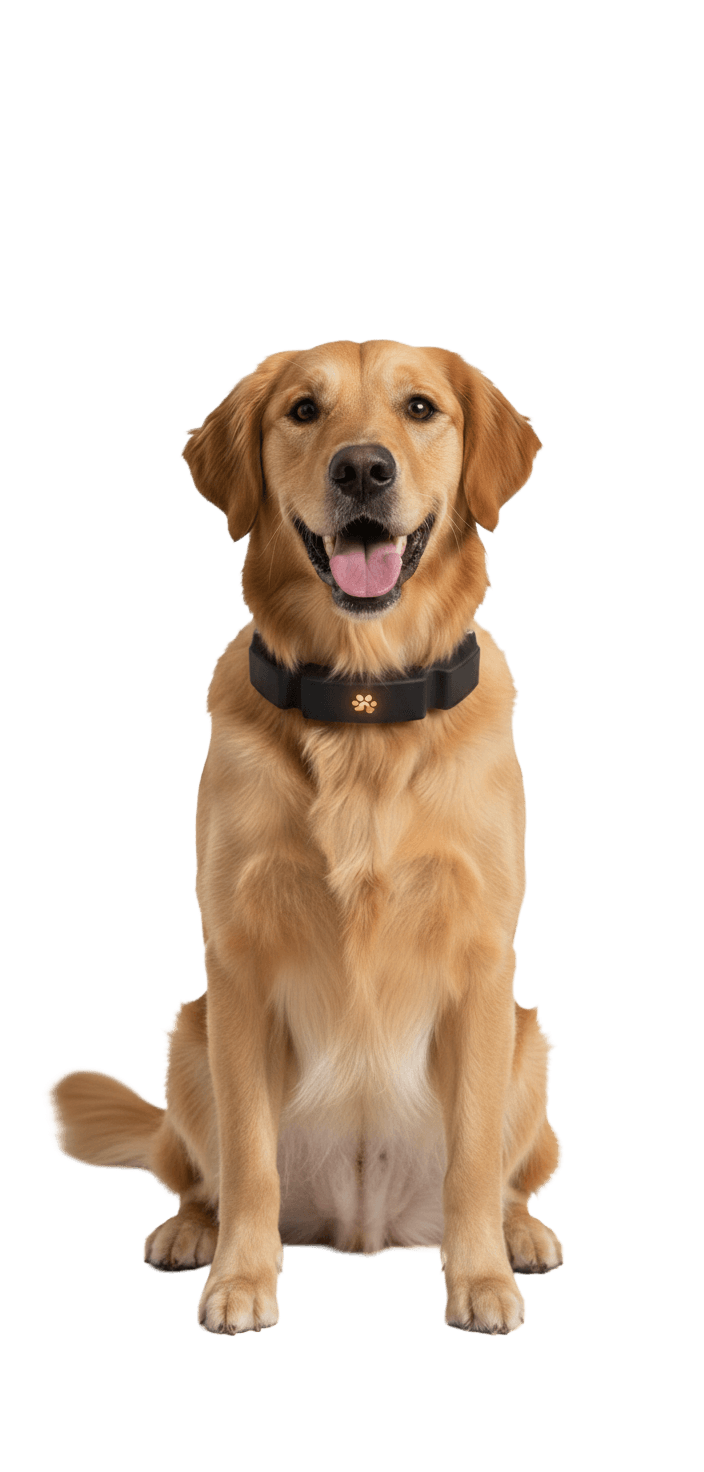 ToughTail Guidance Collar on a dog