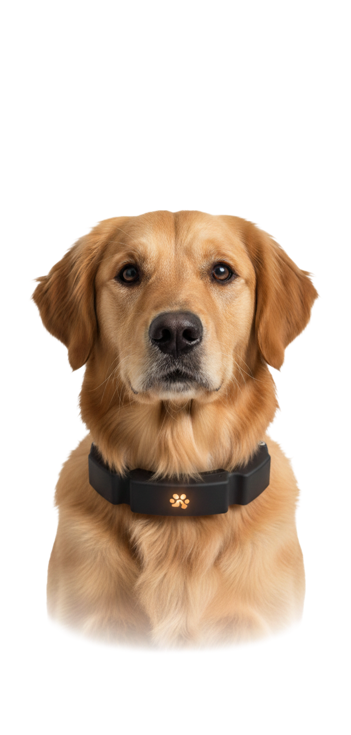 Guidance Collar on golden lab